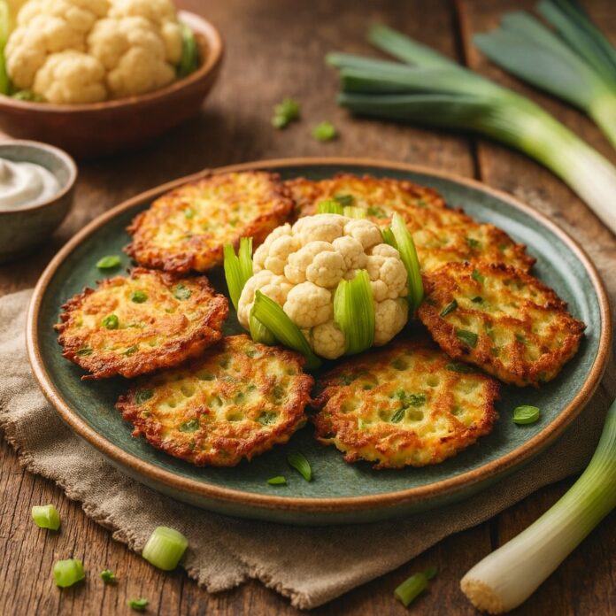 לביבות כרובית וכרישה חלי ממן.