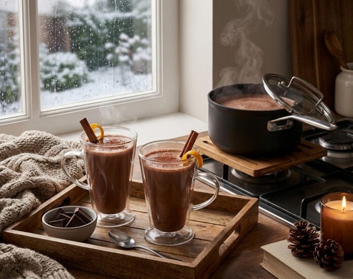 מתכון שוקו למבוגרים משוקולד מריר עם קינמון וקליפת תפוז, באדיבות סולתם (1)